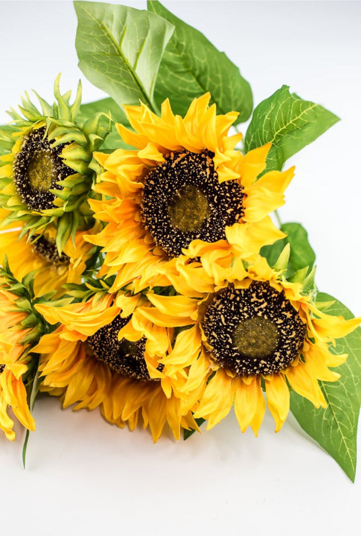 Artificial Sunflower flower bush - yellow - Greenery Marketartificial flowers12001