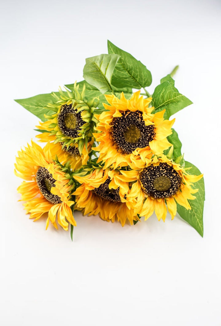 Artificial Sunflower flower bush - yellow - Greenery Marketartificial flowers12001