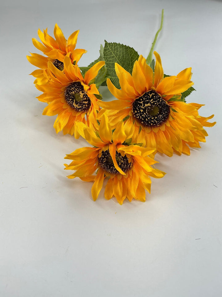 Artificial Sunflower flower spray - yellow - Greenery Marketartificial flowers12401