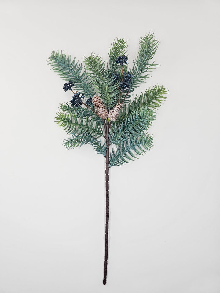 Artificial White Spruce Spray With Berries - Greenery MarketWinter and ChristmasX1986