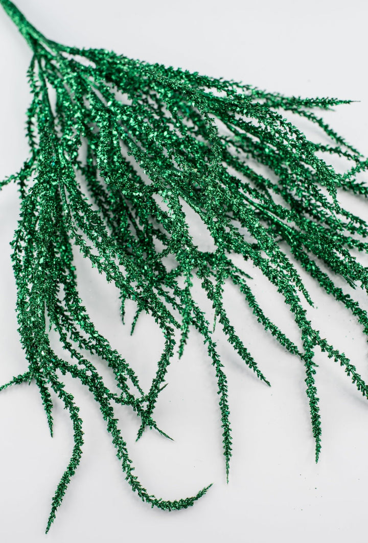 Artificial willow bush - glittered green - Greenery MarketArtificial Flora82841 - GN