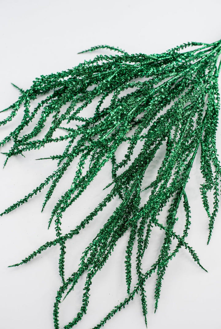 Artificial willow bush - glittered green - Greenery MarketArtificial Flora82841 - GN