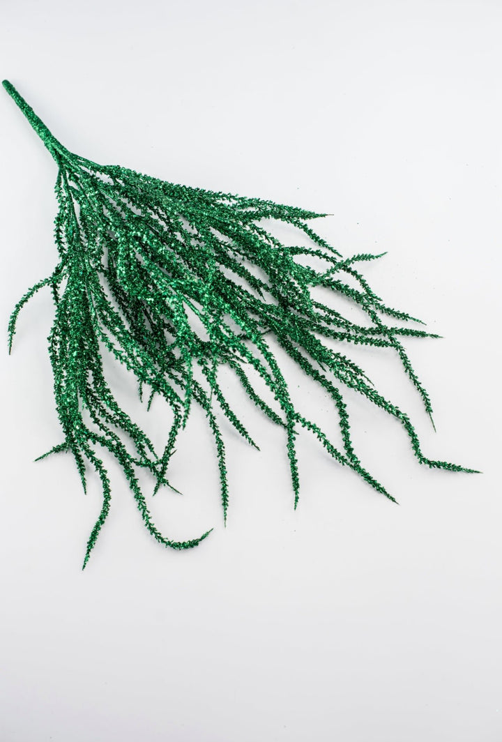 Artificial willow bush - glittered green - Greenery MarketArtificial Flora82841 - GN