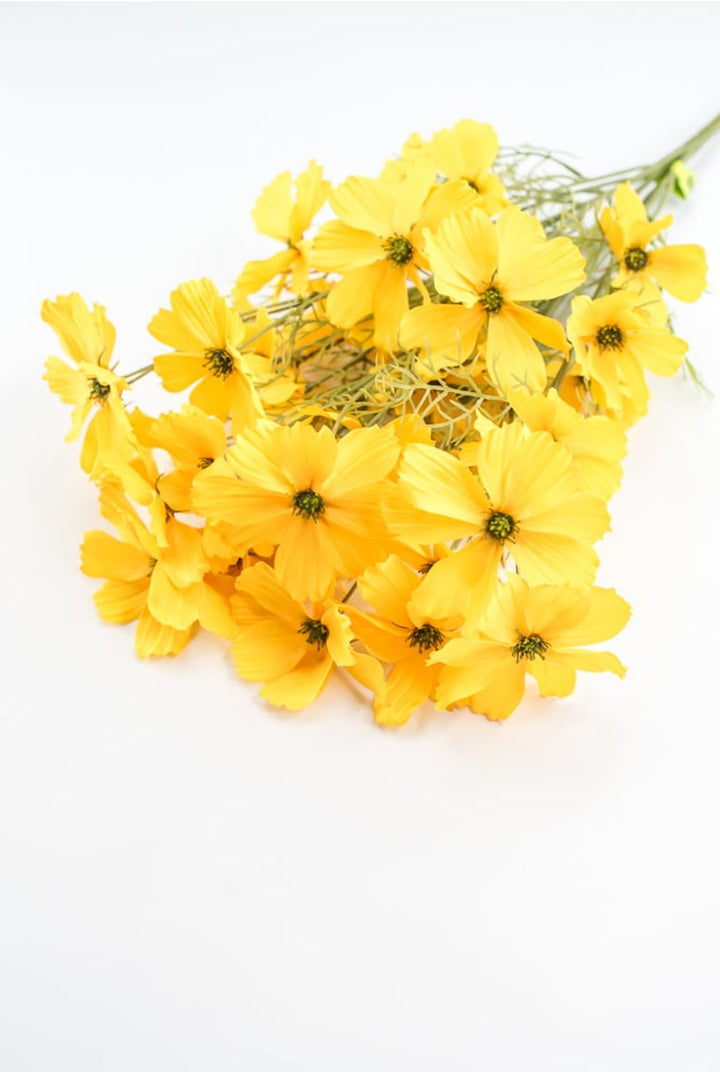 Artificial, Yellow, Garden Cosmos Bush - Greenery Market63664YW