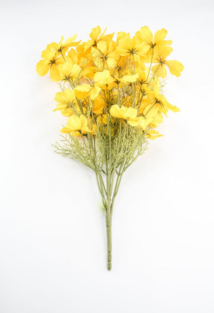 Artificial, Yellow, Garden Cosmos Bush - Greenery Market63664YW