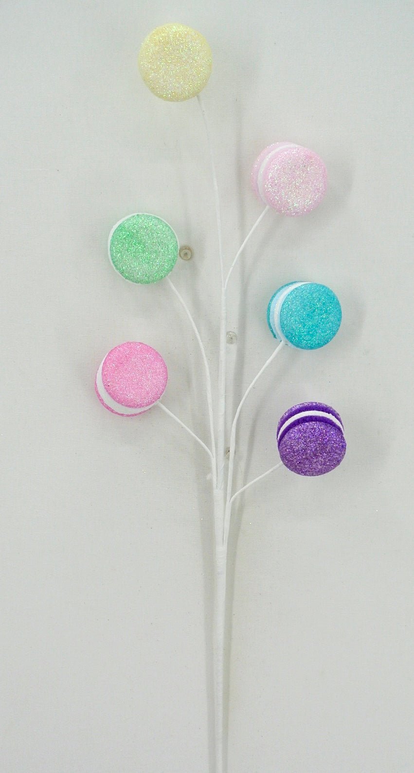 AS IS - Glittered Faux Macaroon spray - Greenery MarketPicks64514