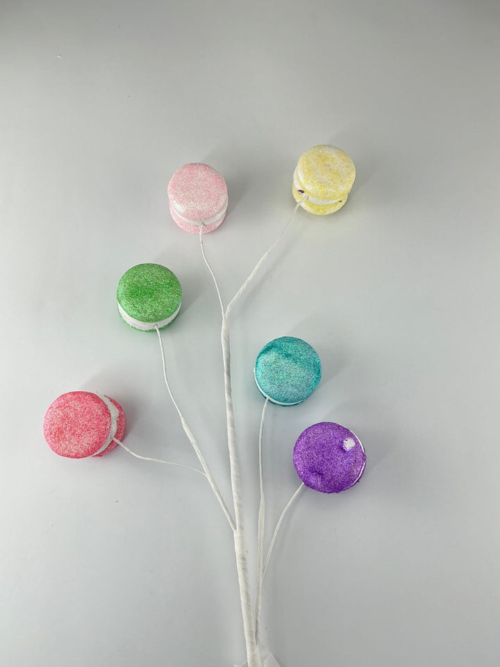 AS IS - Glittered Faux Macaroon spray - Greenery MarketPicks64514
