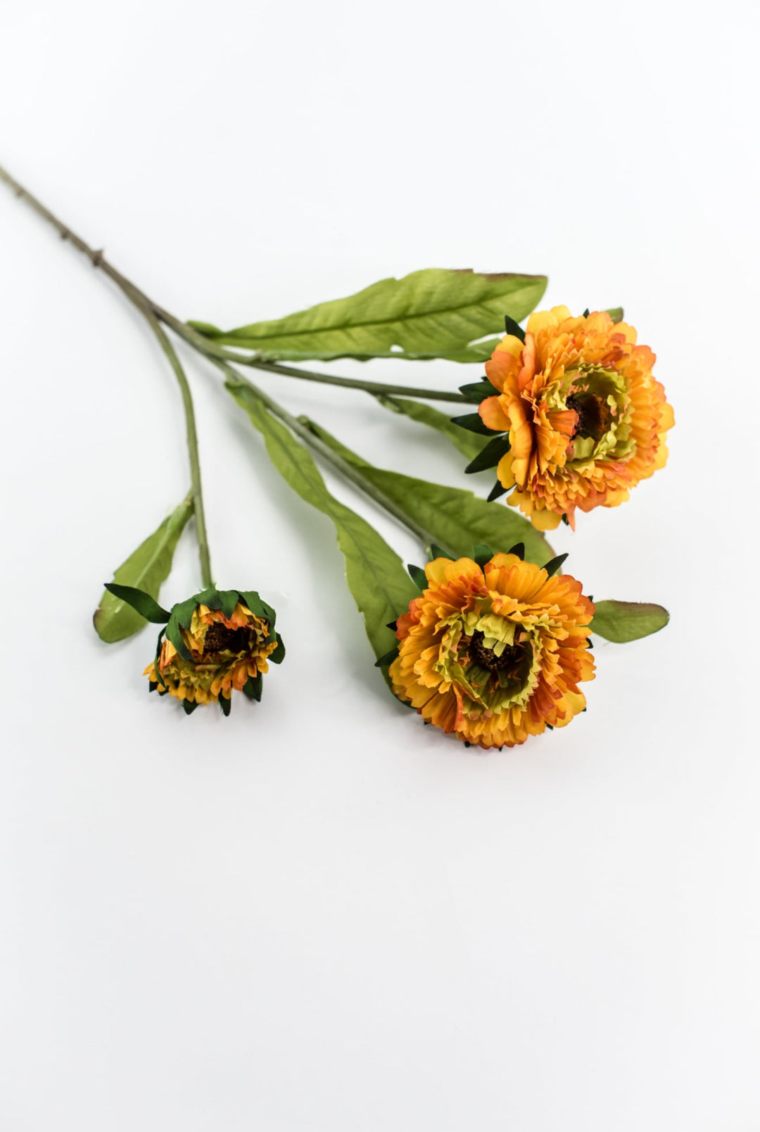 Aster flower spray - orange yellow - Greenery Marketartificial flowersMTF20487 ORYE