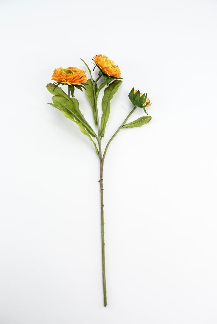 Aster flower spray - orange yellow - Greenery Marketartificial flowersMTF20487 ORYE