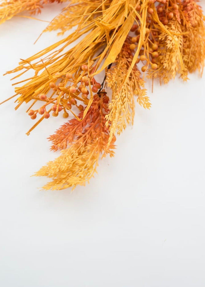 Autumn berries and wheat mixed spray - Greenery Market83796