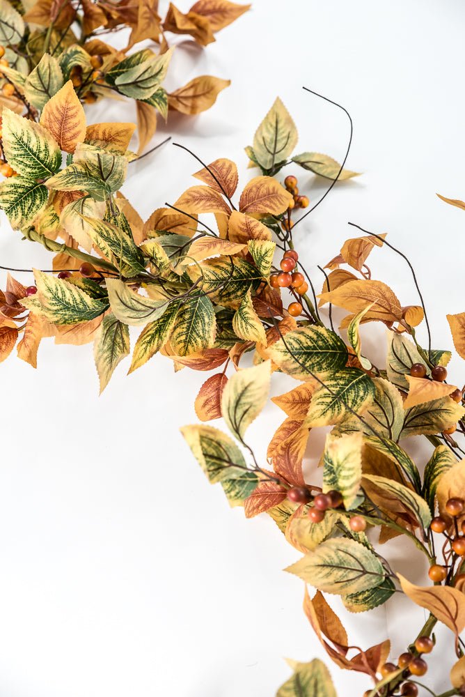 Autumn Birch Leaves Garland - 6’ - Greenery Market65386