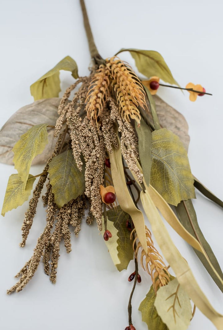 Autumn leaves and wheat mixed pick - Greenery Market63541