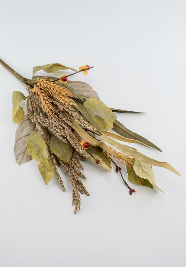 Autumn leaves and wheat mixed pick - Greenery Market63541