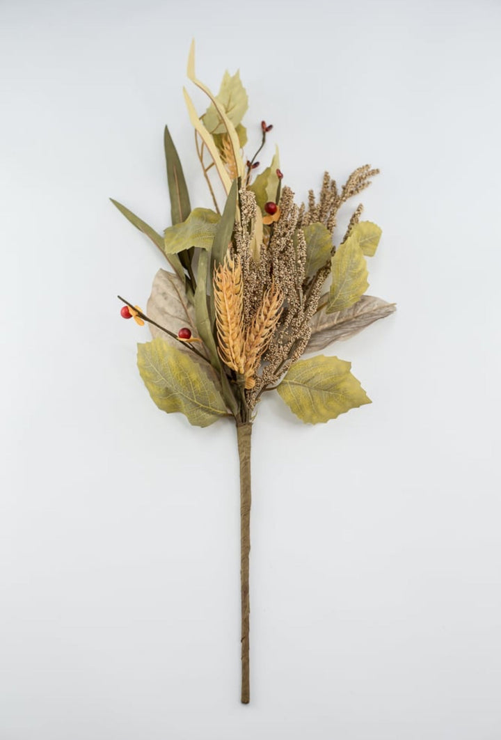 Autumn leaves and wheat mixed pick - Greenery Market63541