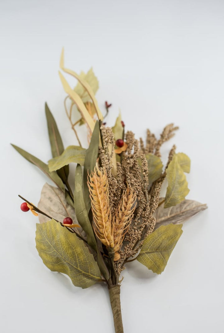 Autumn leaves and wheat mixed pick - Greenery Market63541