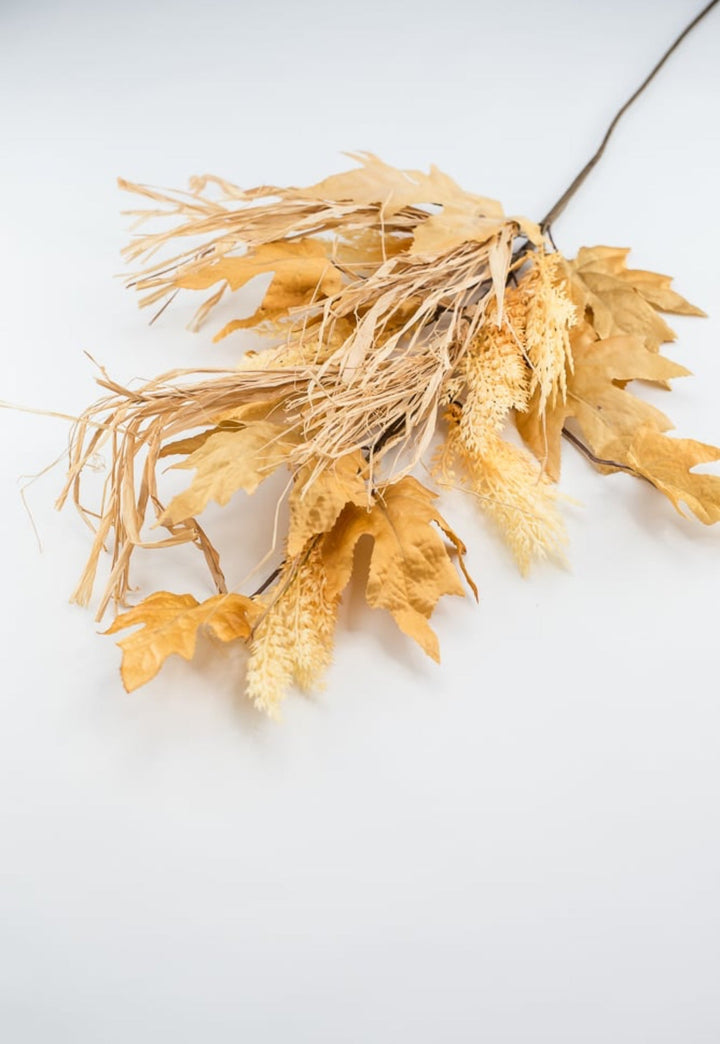 Autumn maple leaves, berries, and wheat mixed spray - Greenery Market83810