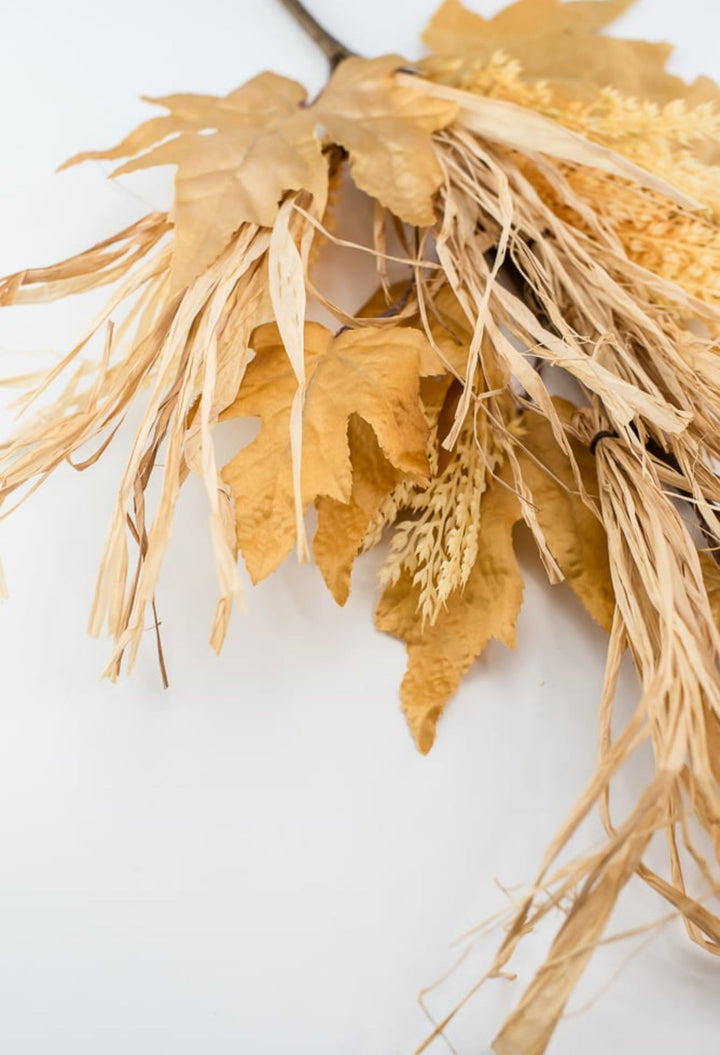 Autumn maple leaves, berries, and wheat mixed spray - Greenery Market83810