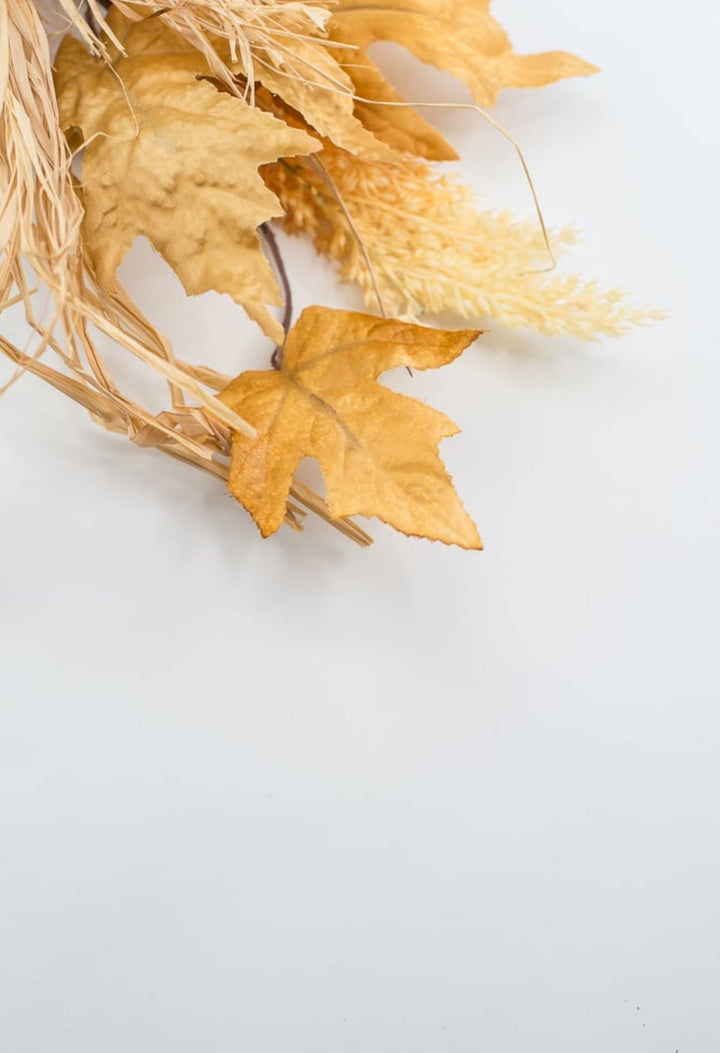 Autumn maple leaves, berries, and wheat mixed spray - Greenery Market83810