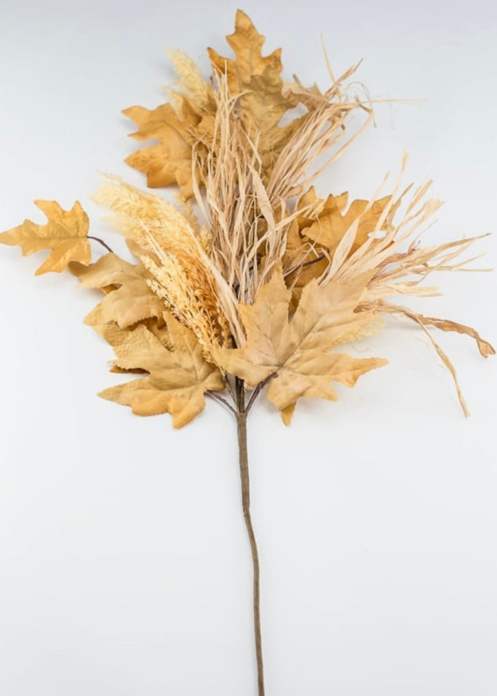 Autumn maple leaves, berries, and wheat mixed spray - Greenery Market83810