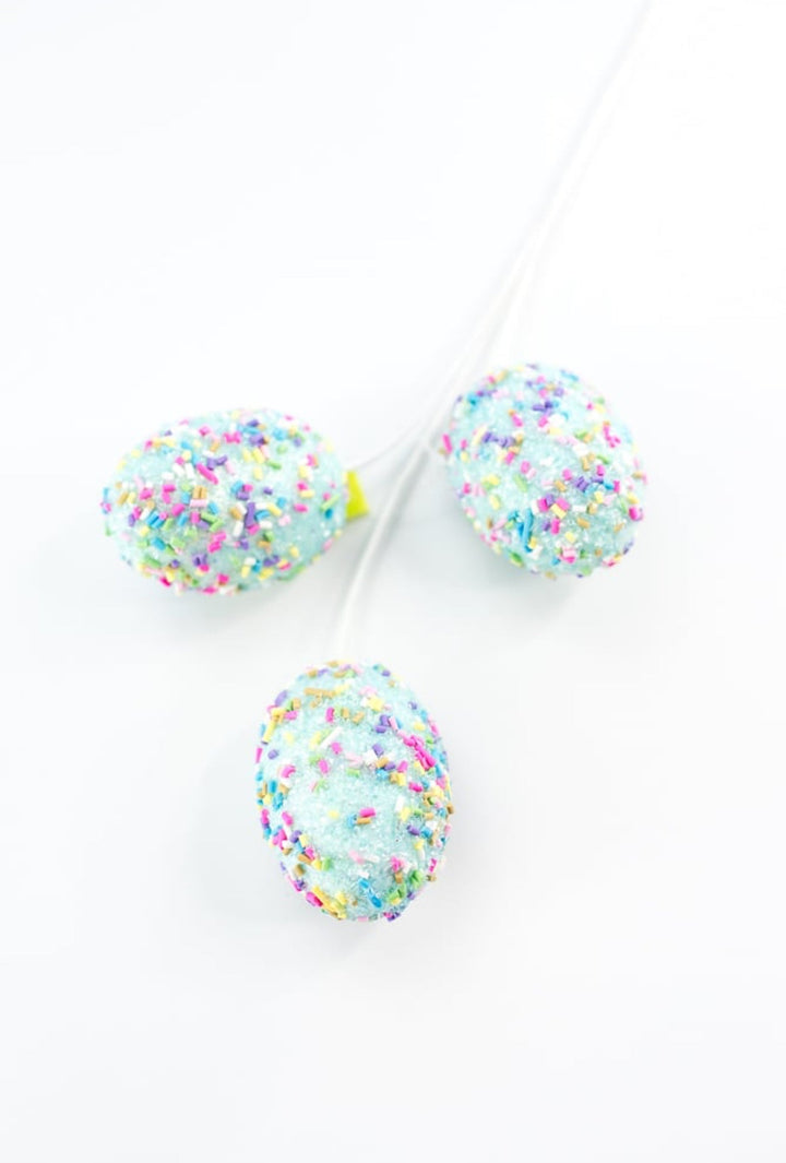Baby Blue Sprinkle egg pick - Greenery MarketPicks62879BL