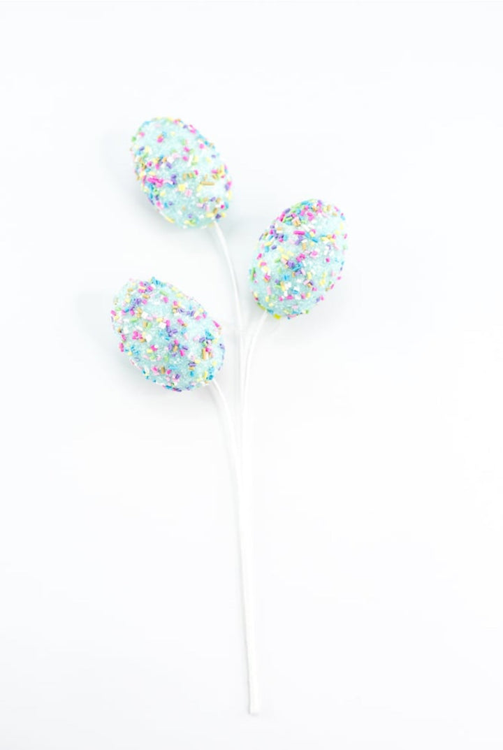 Baby Blue Sprinkle egg pick - Greenery MarketPicks62879BL