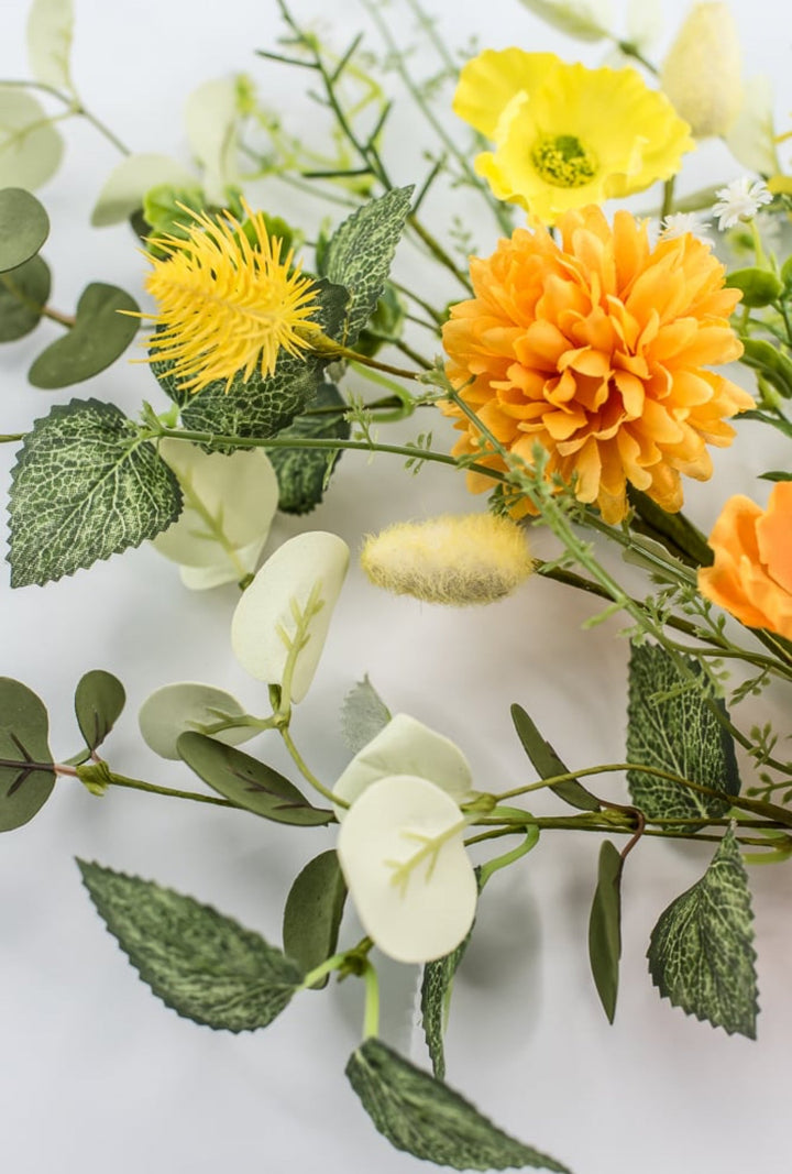 Ball Mum And Poppy Spray - Orange Yellow - Greenery Market64766 - ORYEL