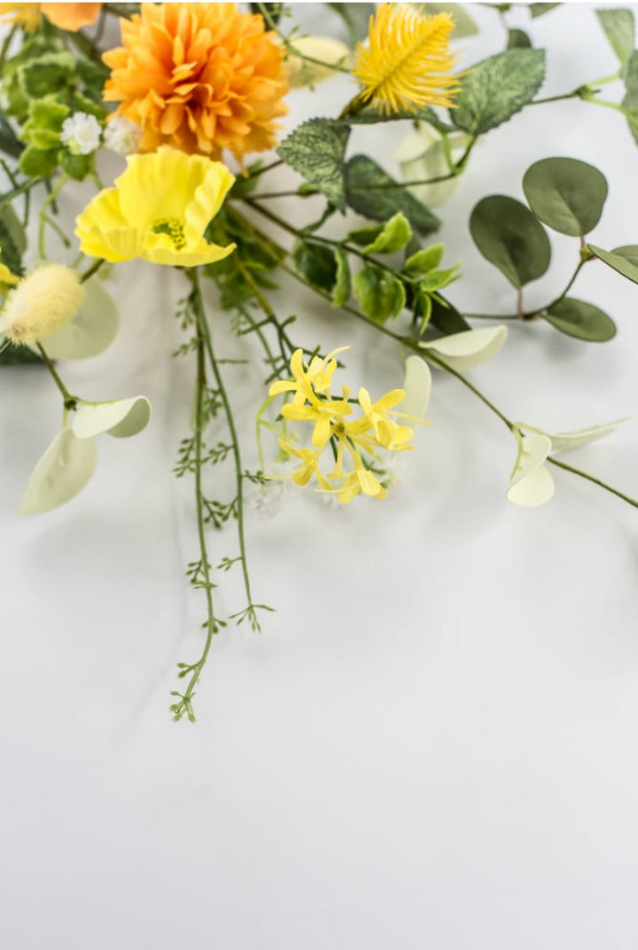 Ball Mum And Poppy Spray - Orange Yellow - Greenery Market64766 - ORYEL