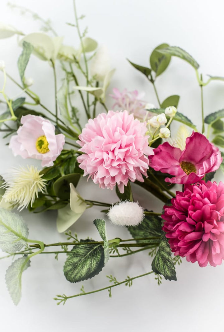 Ball Mum And Poppy Spray - Pink - Greenery Market64766 - BTYPK