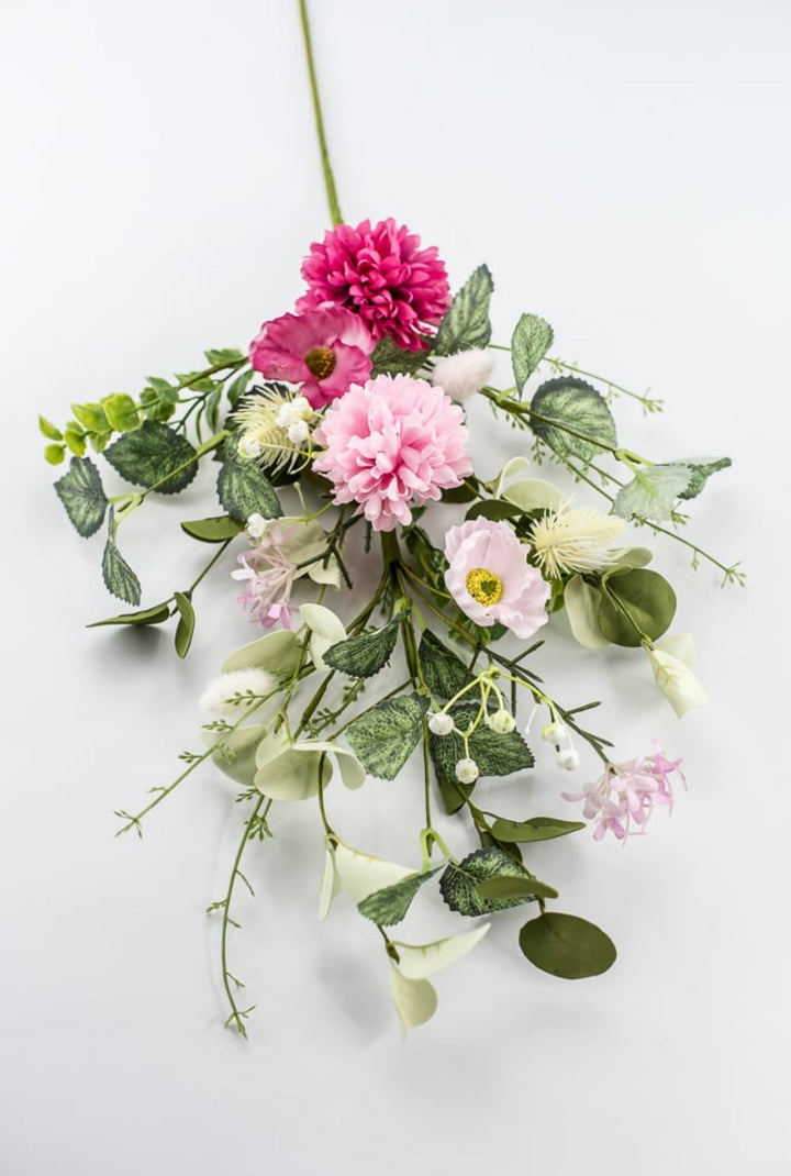 Ball Mum And Poppy Spray - Pink - Greenery Market64766 - BTYPK