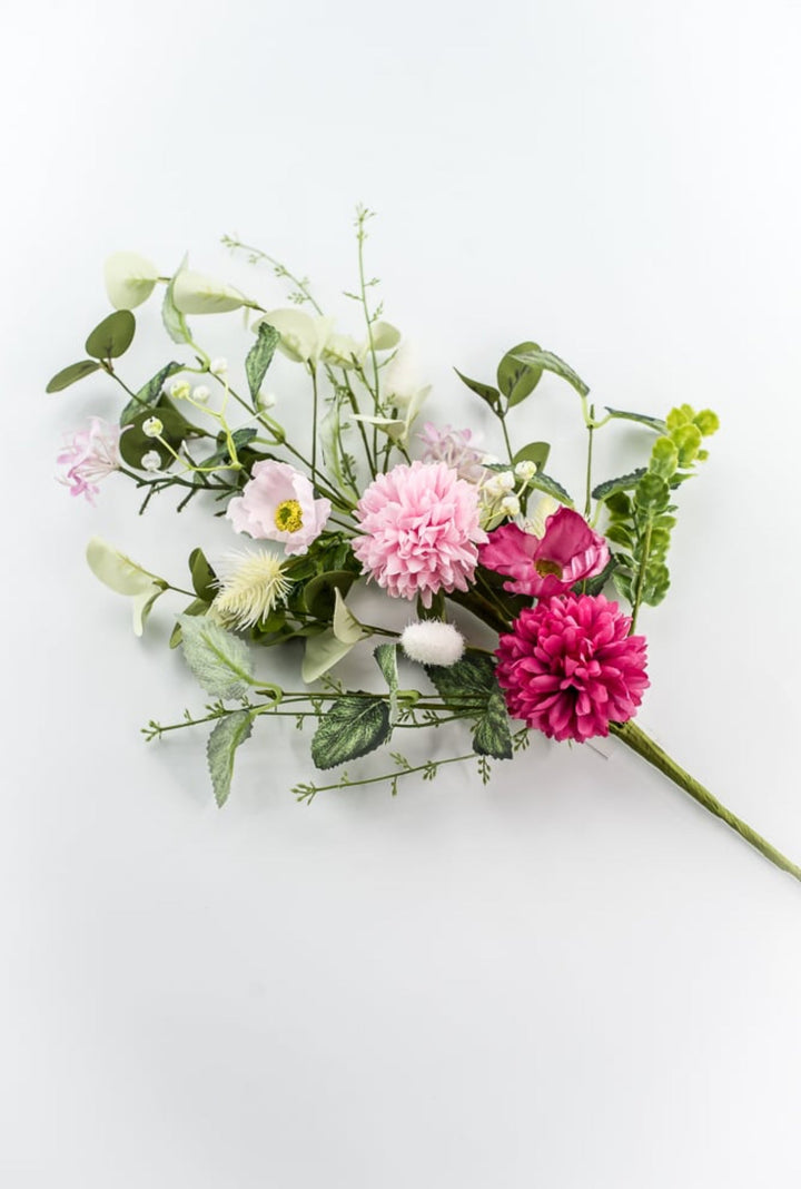 Ball Mum And Poppy Spray - Pink - Greenery Market64766 - BTYPK