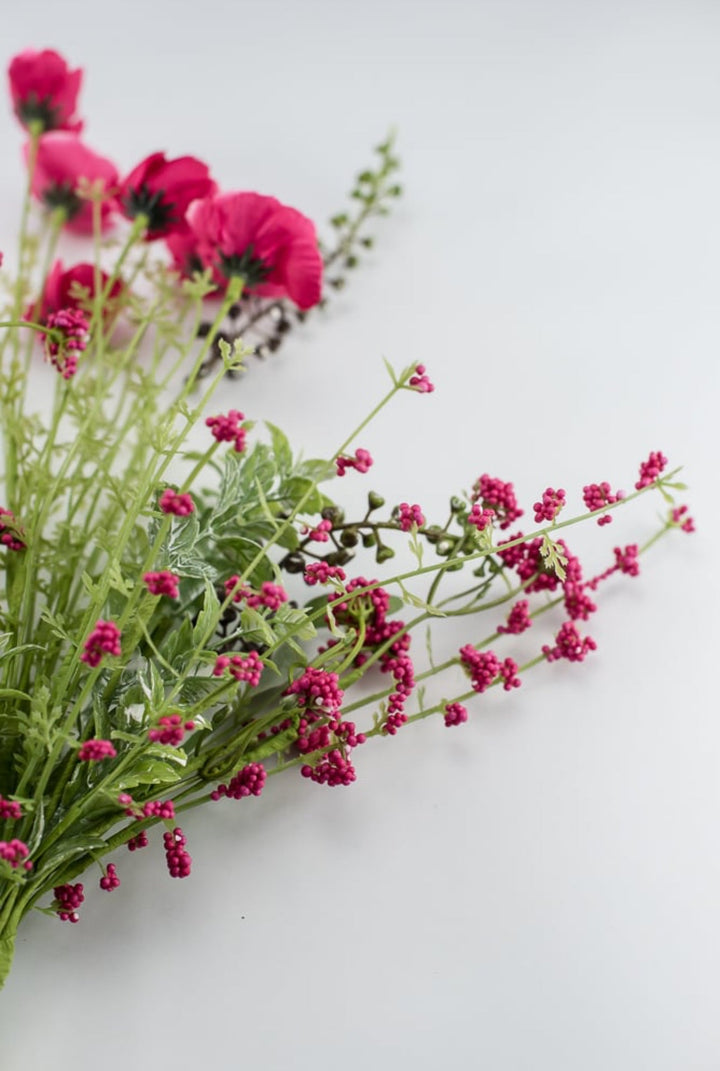 Beauty Pink poppy spray - Greenery Market63429BT