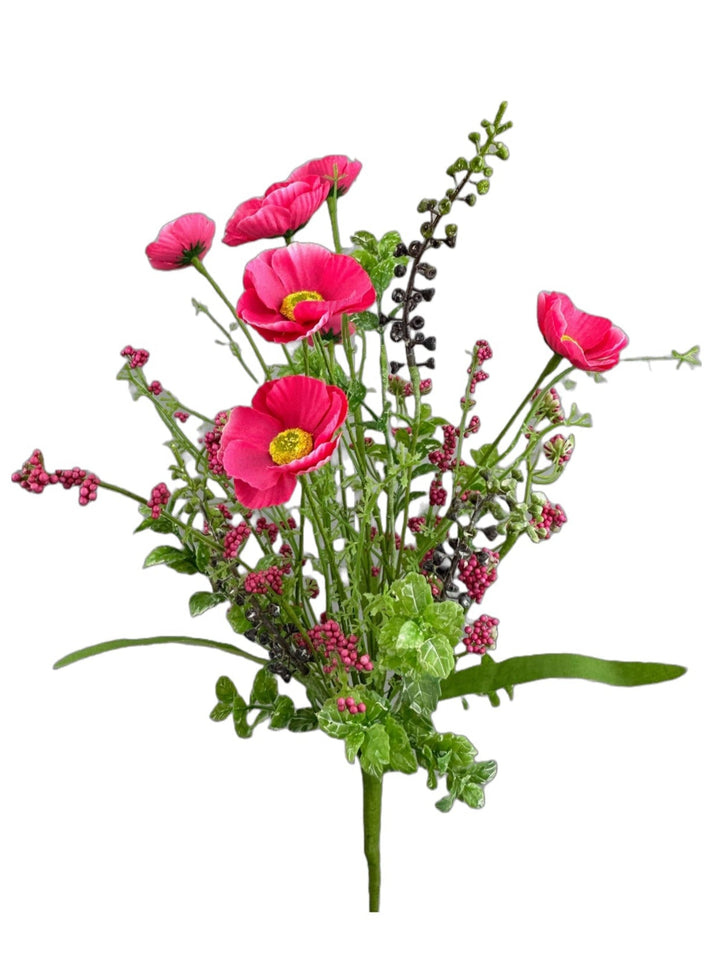 Beauty Pink poppy spray - Greenery Market63429BT