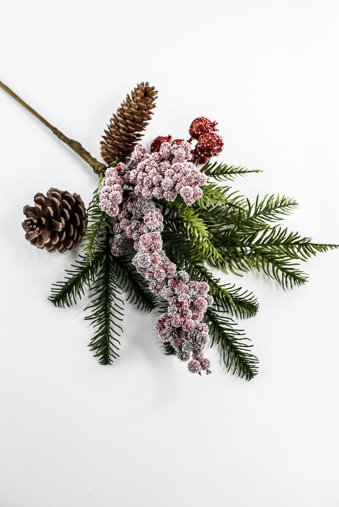 Berry, Pinecones, & Pine - 20" - Greenery MarketXP2627SUGAR