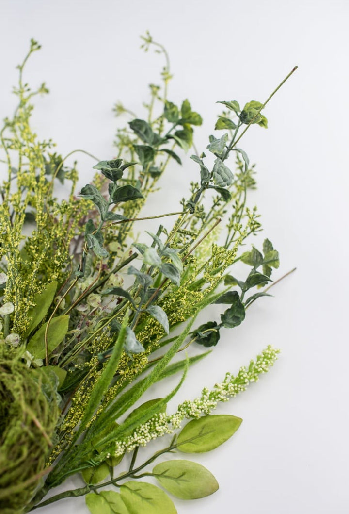 birds nest greenery bush - Greenery Marketspring summer greenery63308BU22