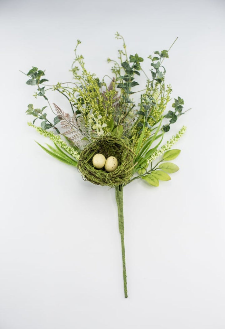 birds nest greenery bush - Greenery Marketspring summer greenery63308BU22