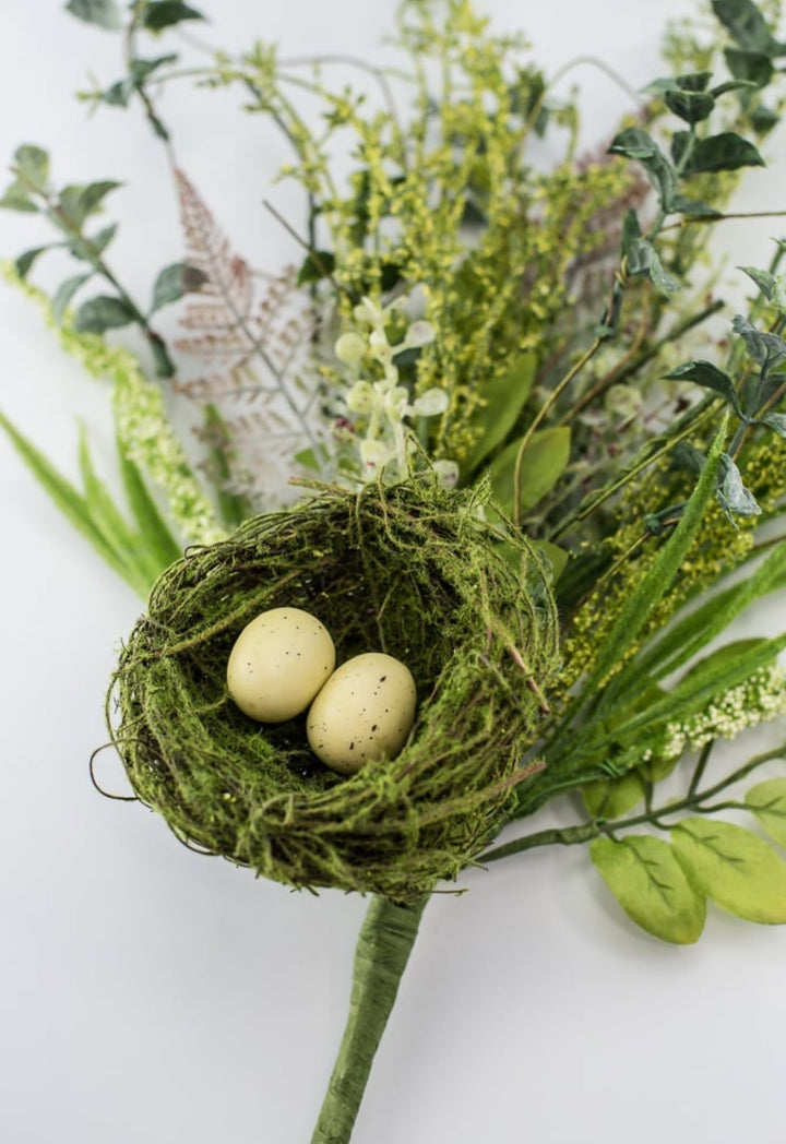 birds nest greenery bush - Greenery Marketspring summer greenery63308BU22