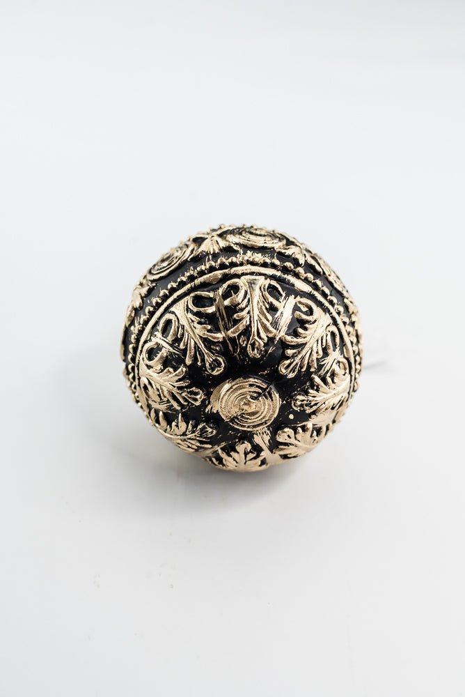 Black and Gold Hanging Ball - Greenery Market32179-BKGD