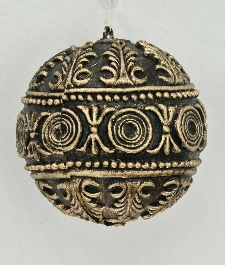 Black and Gold Hanging Ball - Greenery Market32179 - BKGD