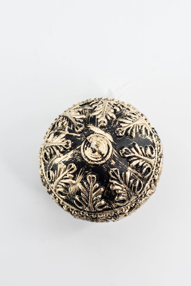 Black and Gold Hanging Ball - Greenery Market32179-BKGD