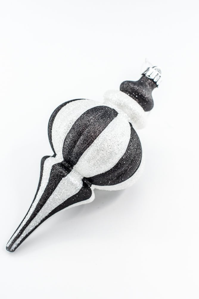 Black and White Ornament Drop - Shape - Greenery Market84909BKWT