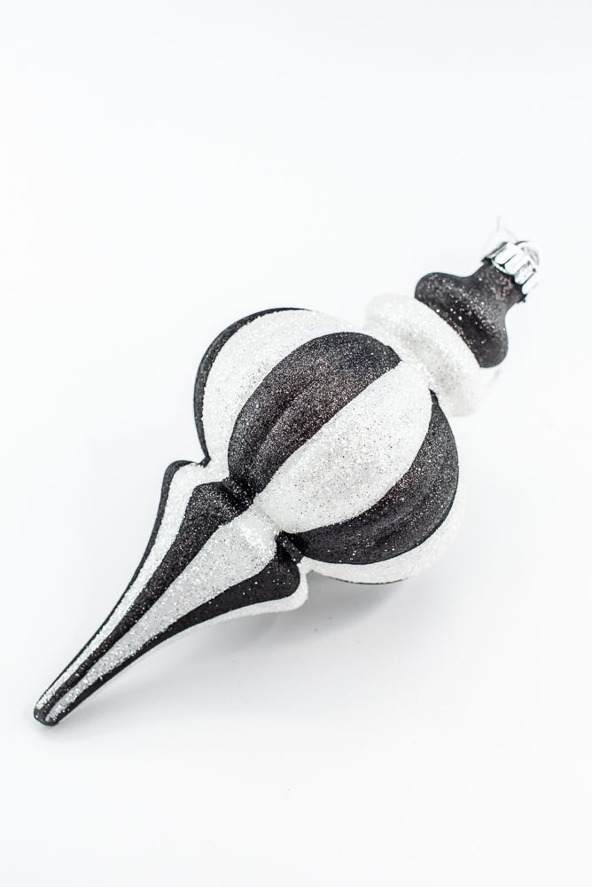 Black and White Ornament Drop - Shape - Greenery Market84909BKWT