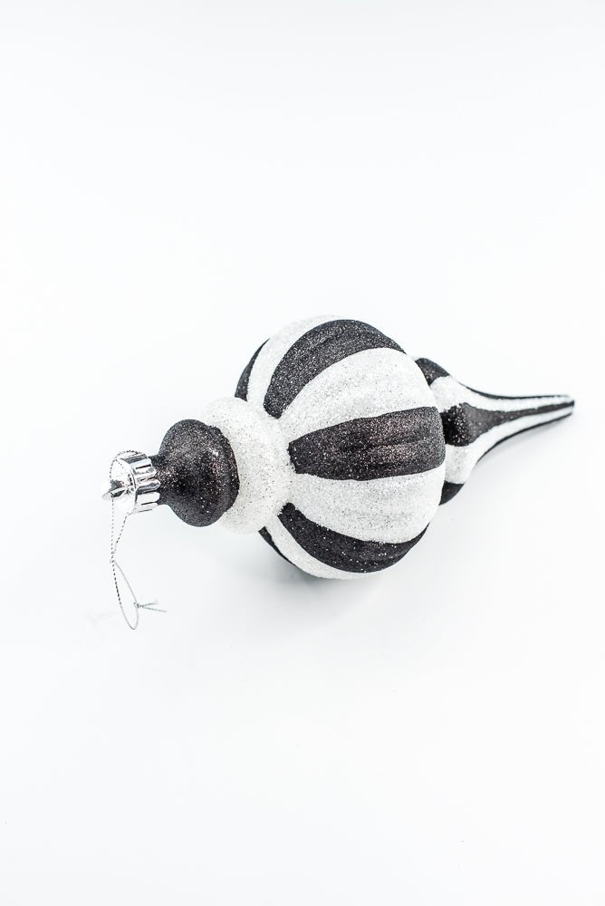 Black and White Ornament Drop - Shape - Greenery Market84909BKWT