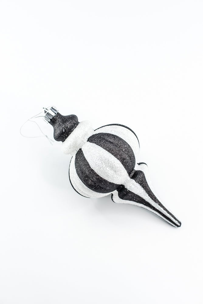 Black and White Ornament Drop - Shape - Greenery Market84909BKWT