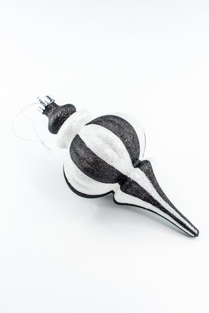 Black and White Ornament Drop - Shape - Greenery Market84909BKWT