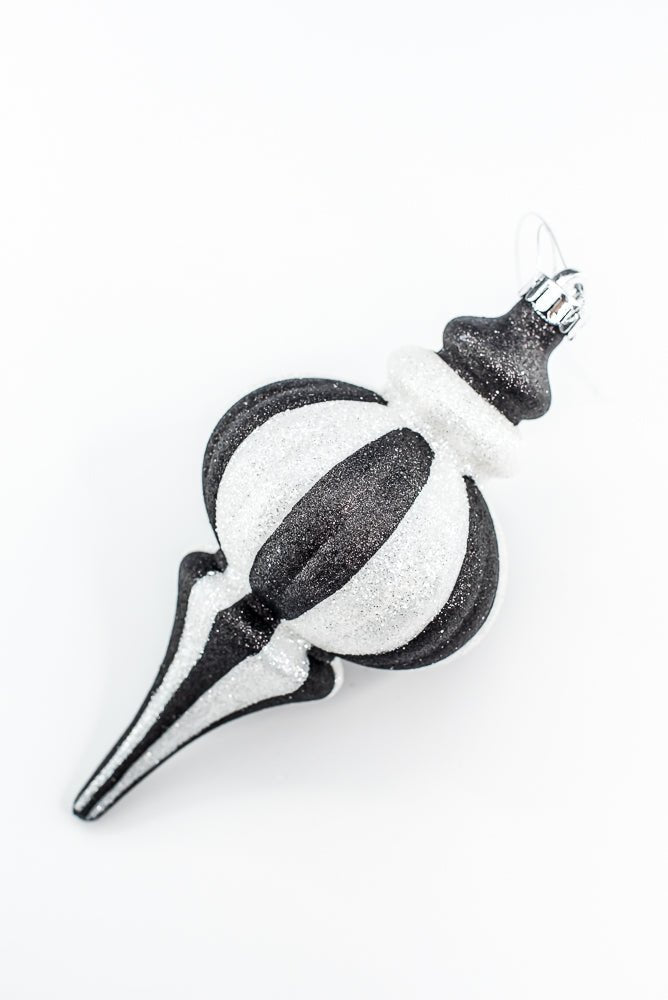 Black and White Ornament Drop - Shape - Greenery Market84909BKWT