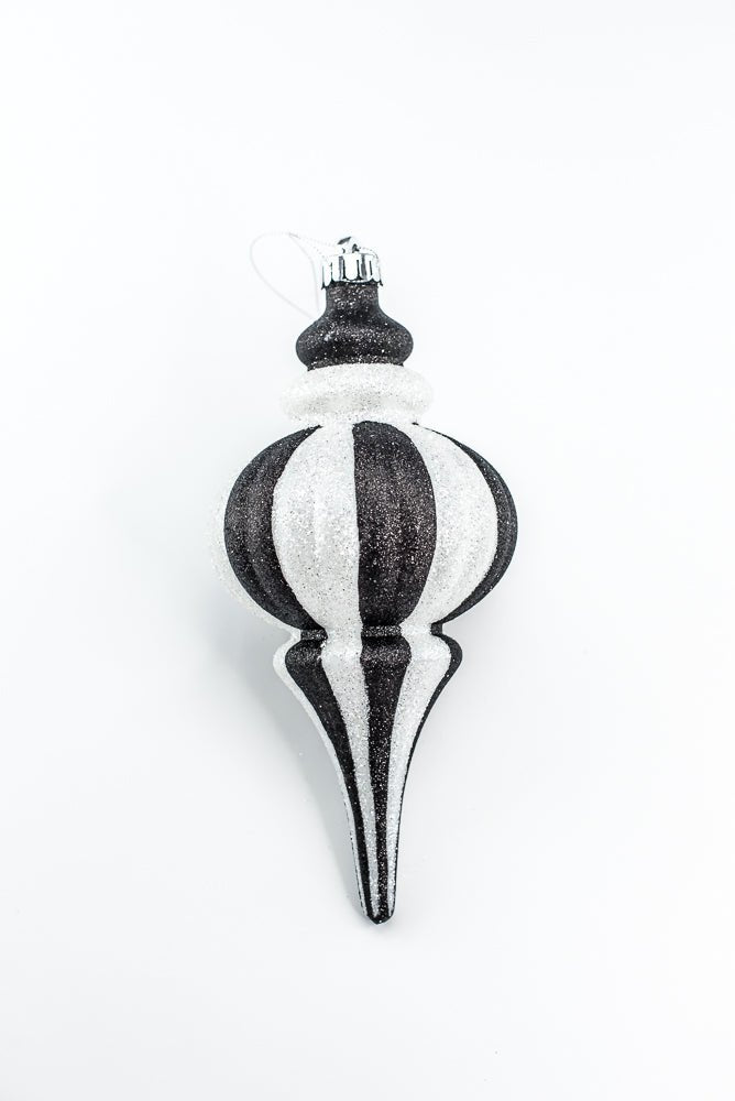 Black and White Ornament Drop - Shape - Greenery Market84909BKWT