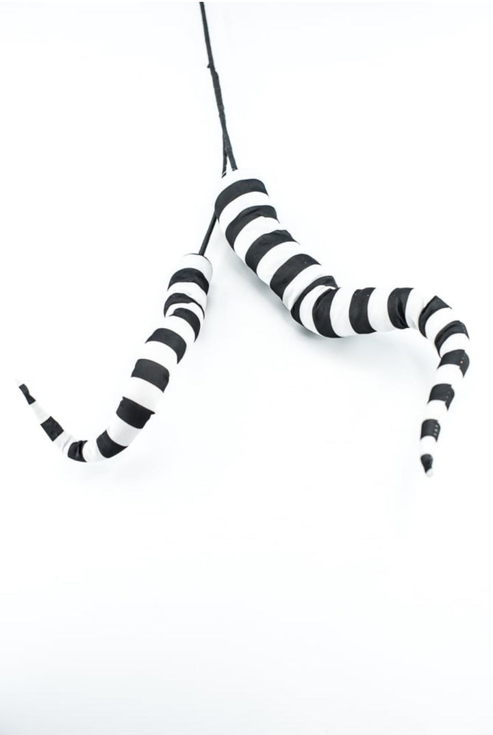 Black and White Stripe Wired Fun Spray - Greenery Market57297BKWT