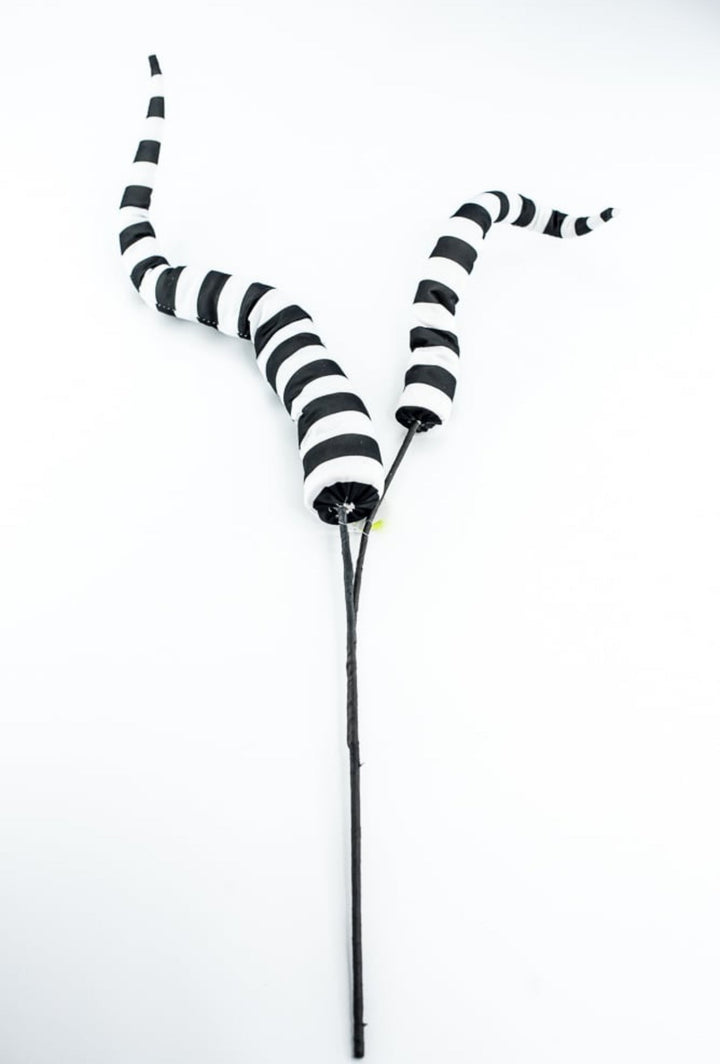 Black and White Stripe Wired Fun Spray - Greenery Market57297BKWT