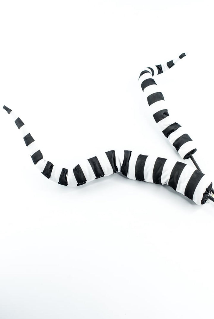Black and White Stripe Wired Fun Spray - Greenery Market57297BKWT