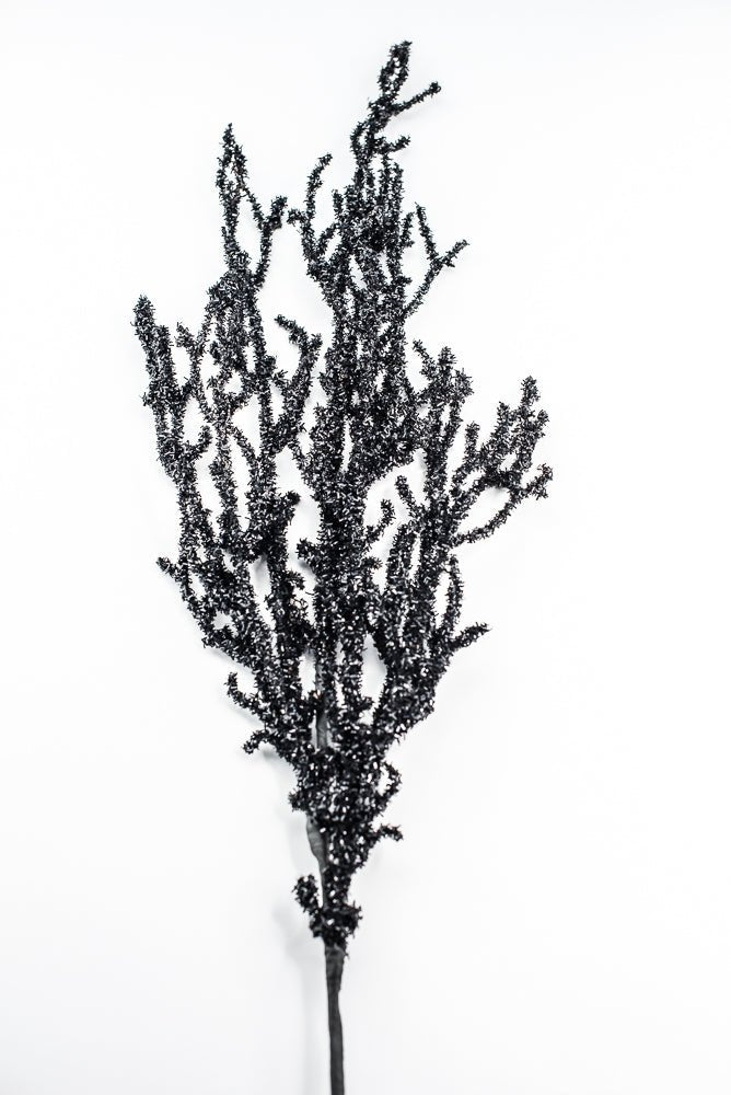 Black Frizzy Twig Spray - Greenery Market57255BK
